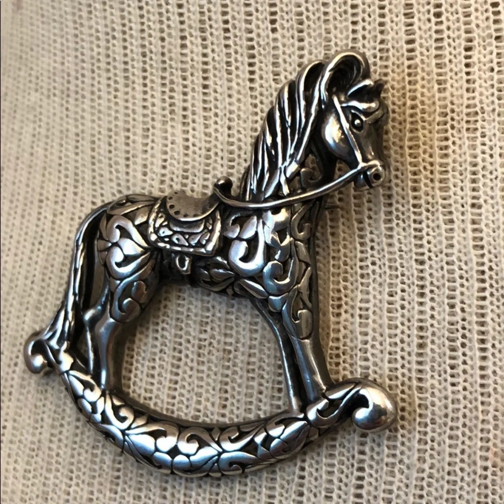 Jezlaine Sterling Silver Filigree Rocking Horse